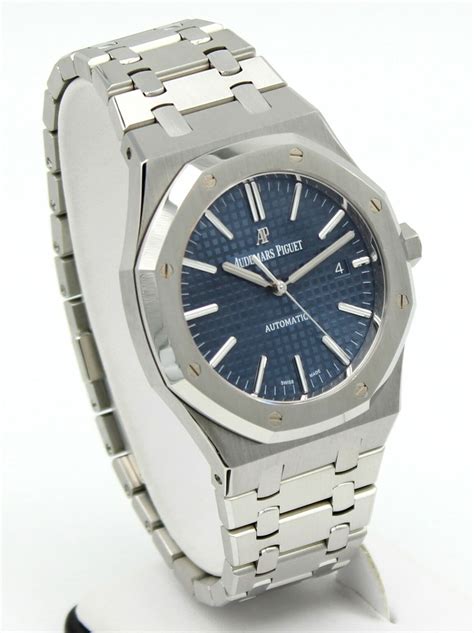 audemars piguet royal oak 15400st.oo.1220st.03 blue dial automatic mens watch|Audemars Piguet royal oak prices.